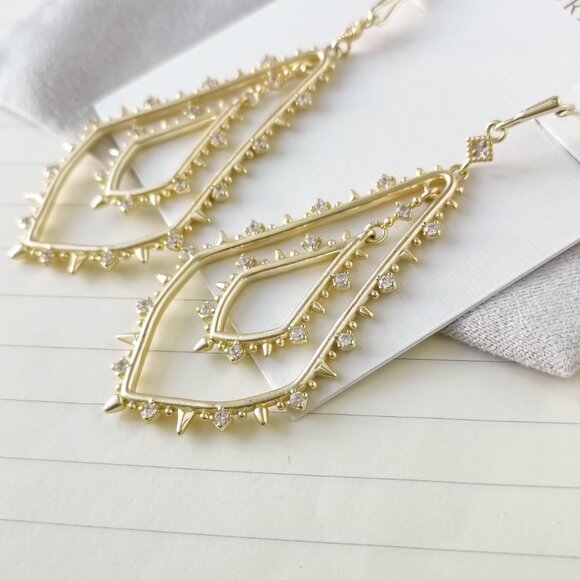 Kendra Scott jewelry - Alice Gold Drop Earrings - Picture 2 of 3